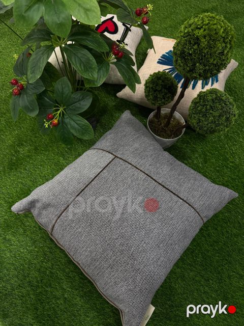 Dekorativ yastıq Annaberry M2, boz, 45x45 sm — Bakı