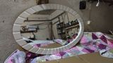 Güzgü Divar üçün, Oval, Dekorativ, Çərçivə ilə — Elçin