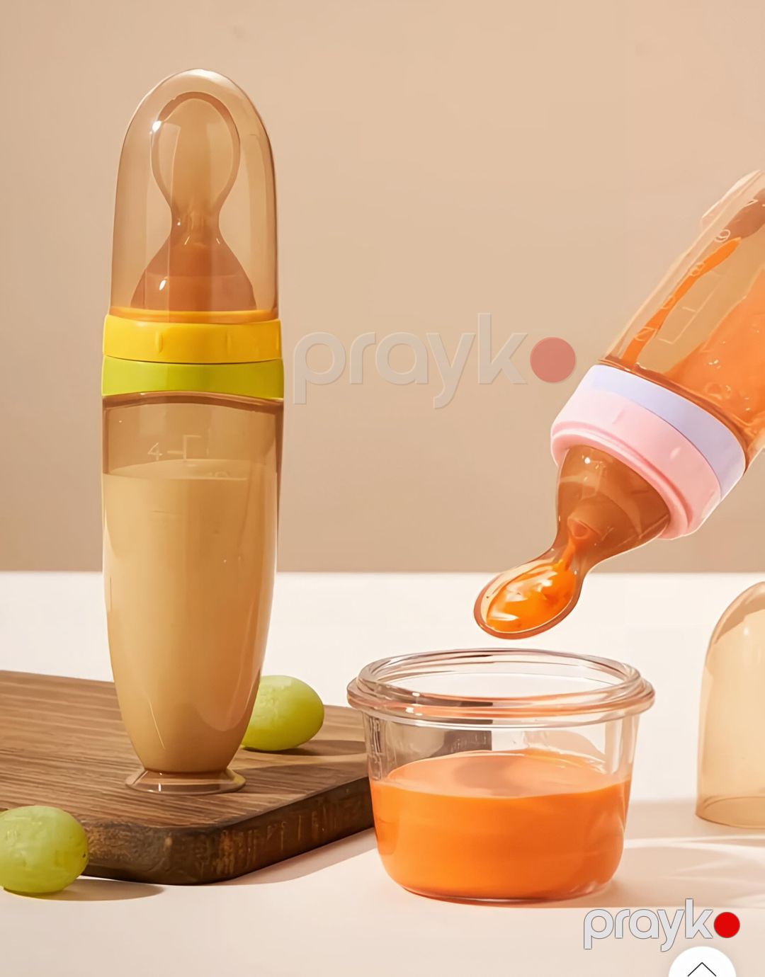 Uşaq bəslənmə butulkası 13776868, qaşıqlı dozatorla, 0+ ay, silikon, 120 ml — Mallar, Bakı (3)