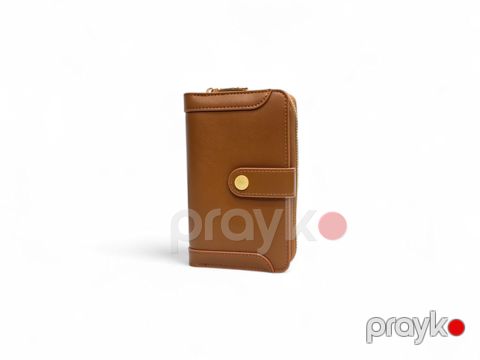 Portmone Yadas D2069-B005 Brown, poliuretan, 9x15 sm — Bakı