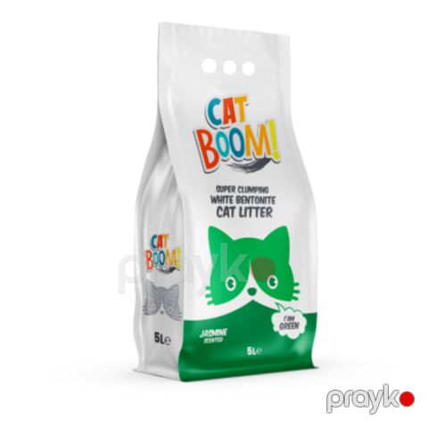 Pişik qumu Cat Boom Yasəmən ətirli 5L — Bakı