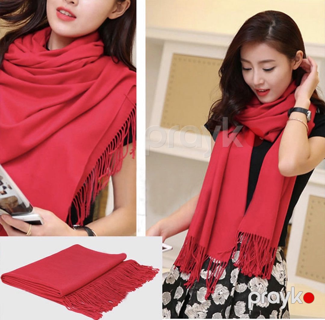 Qadınlar üçün şərf MicsSt/00196, qırmızı — Mallar, Bakı (3)
