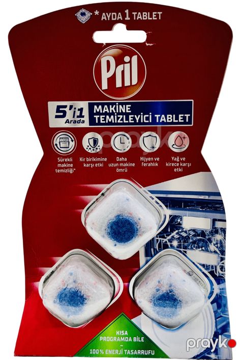 Təmizləyici tablet dəsti qabyuyan maşın üçün Pril 3 əd — Bakı