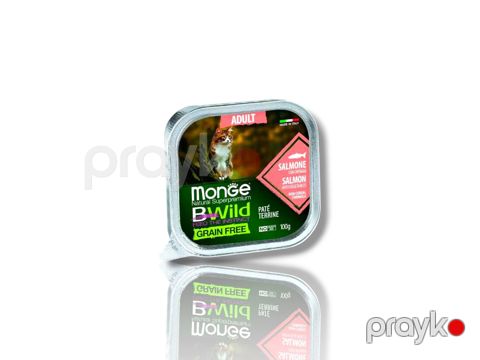 Nəm yem Monge Cat Adult Bwild Pate Terrine Salmon 100 q — Bakı