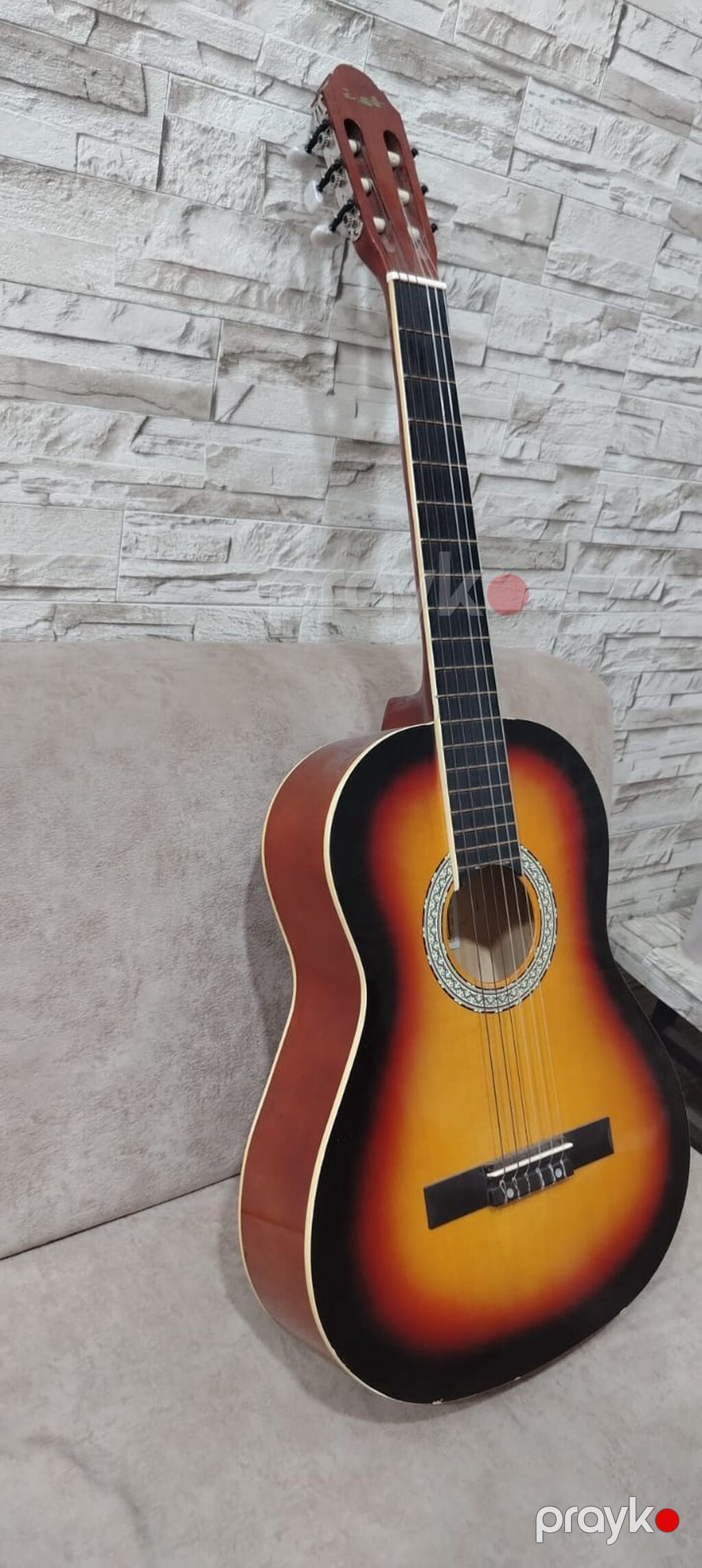 Klassik akustik gitara – sunburst (sarıdan qara keçidli) boyalı — Gitarlar və digər simli alətlər, Bakı (4)