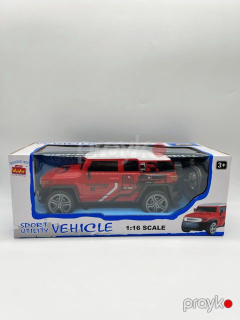 Radio ilə idarə olunan maşın Toyota FJ Cruiser P-02, qırmızı, plastik, 3 yaş — Bakı