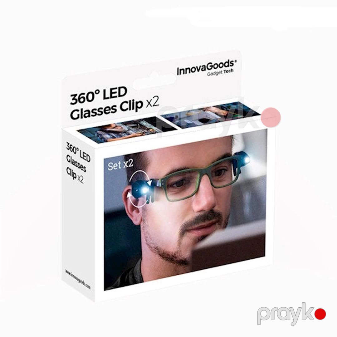 Fənər InnovaGoods V0101130 LED Glasses Clip — Mallar, Bakı (3)