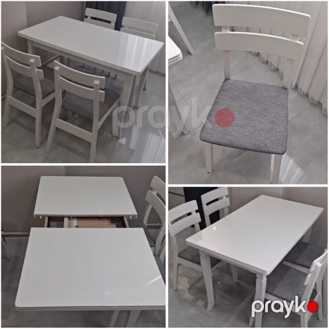 Metbex masa desti 4 stulla.qiymet 220 man.120x70(bagli veziyyet)150x70 — Bakı