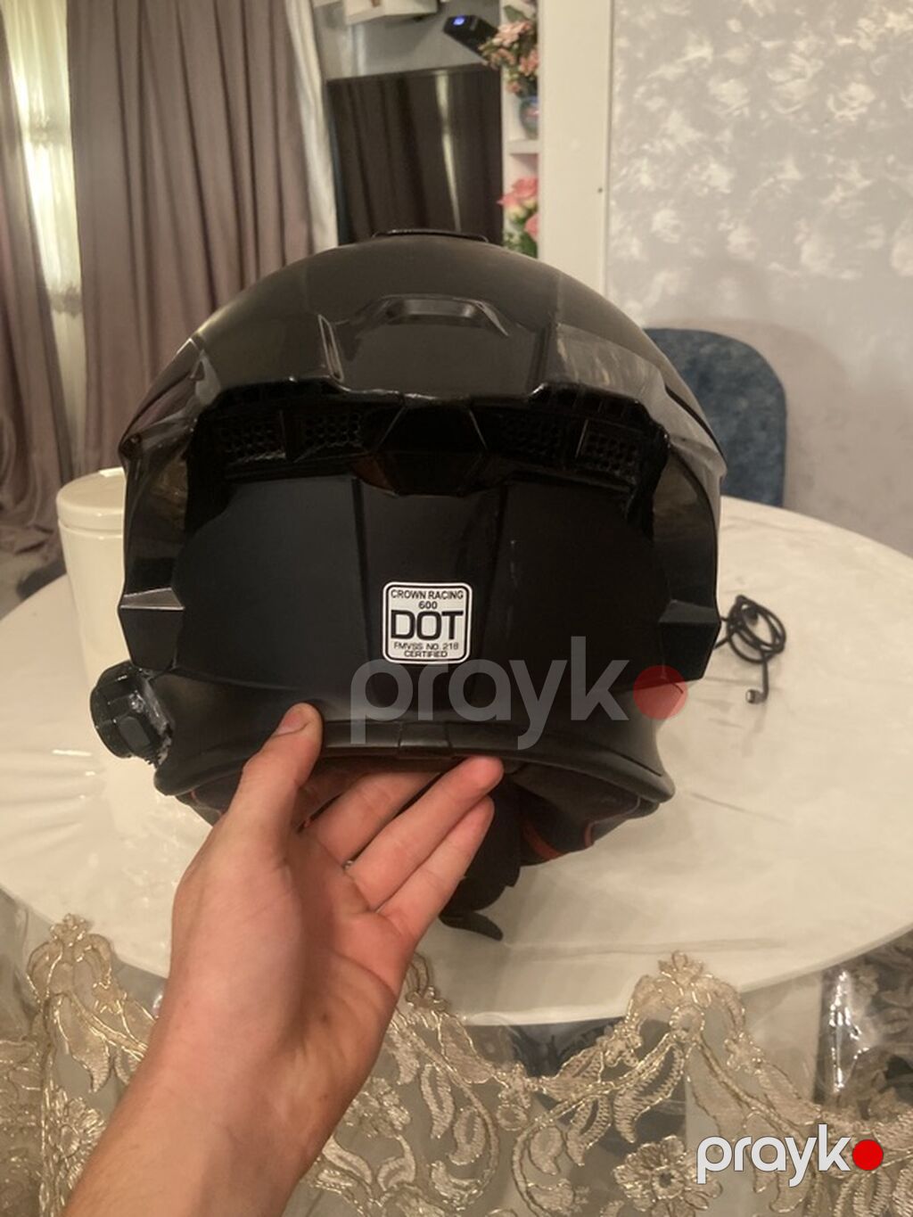 Crown Racing modul tipli motosiklet dəbilqəsi salam 2 aydı alınıb 180 — Motosiklet geyimi, Bakı (4)