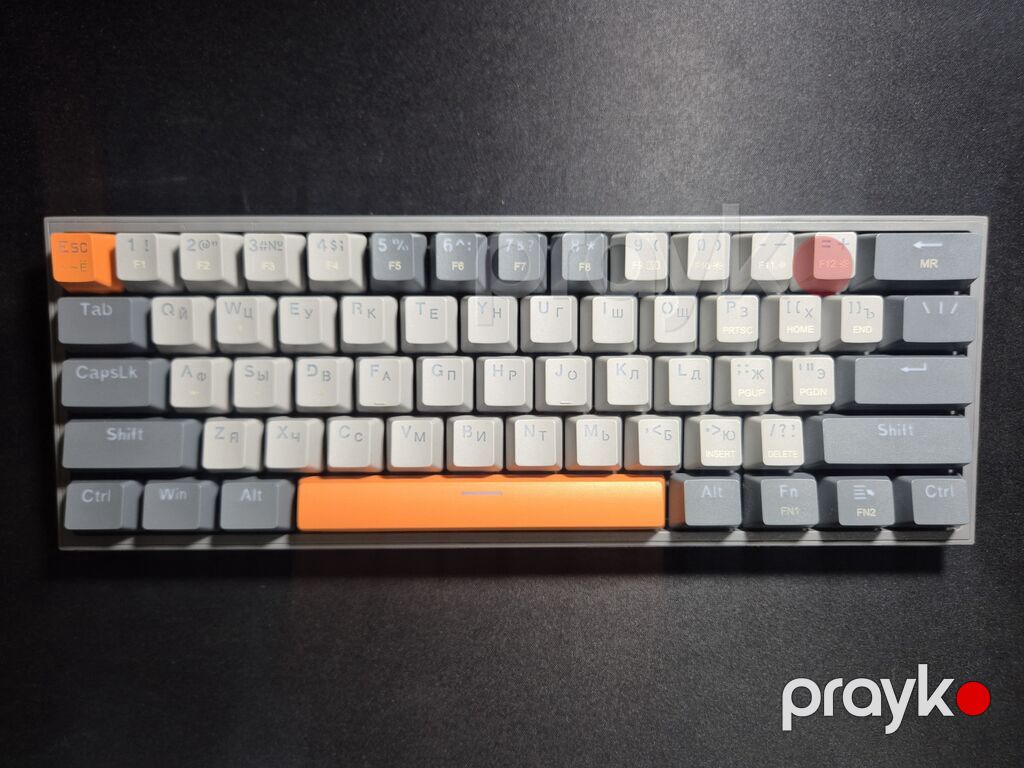 Redragon Fizz Rainbow K617 Ggo-r – naqilli mexaniki klaviatura - 60% — Klaviaturalar və siçanlar, Bakı (3)