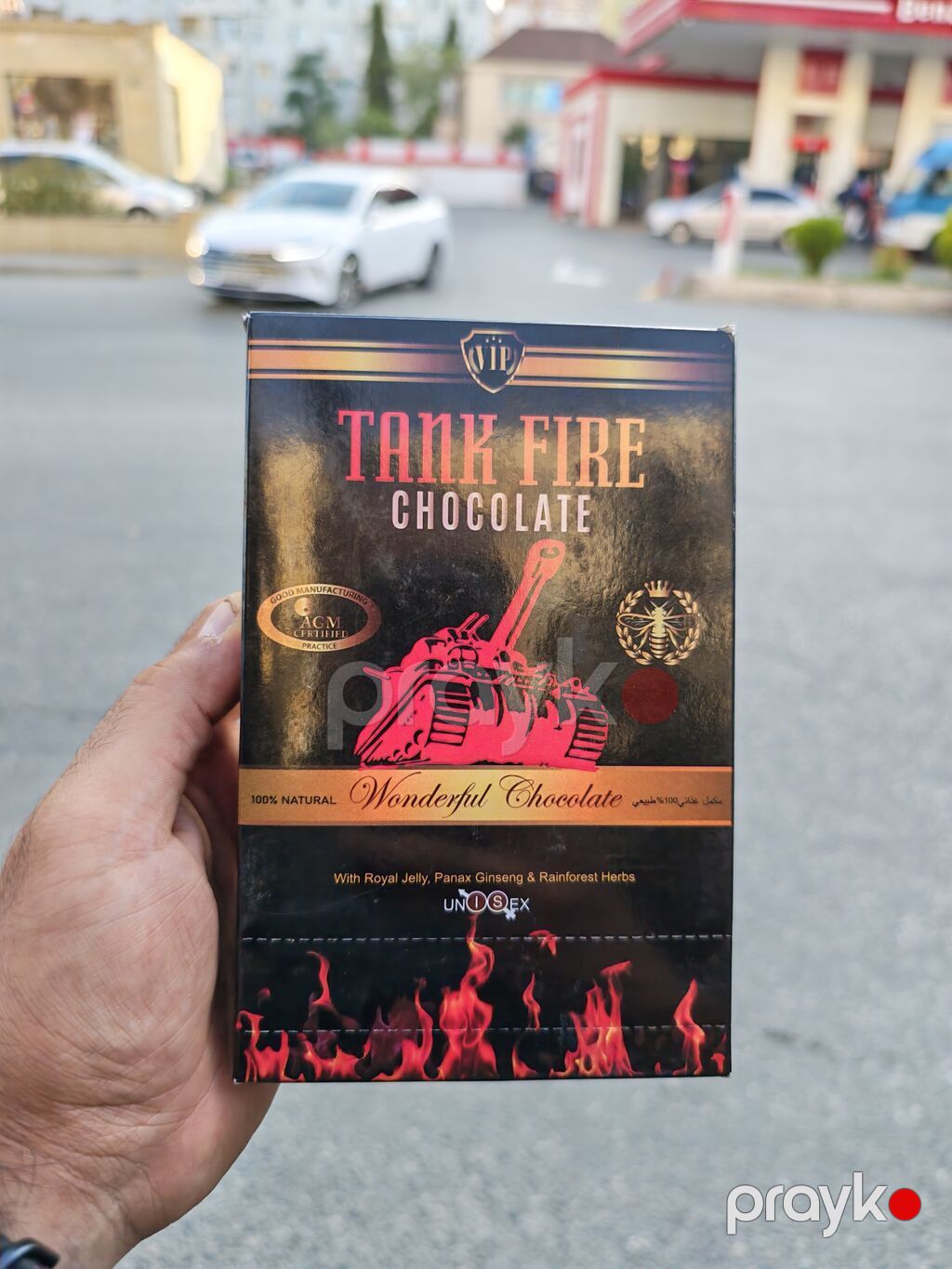 Tank Fire Chocolate – Wonderful Chocolate Tank Fire Chocolate uniseks — Qida məhsulları, Bakı (5)