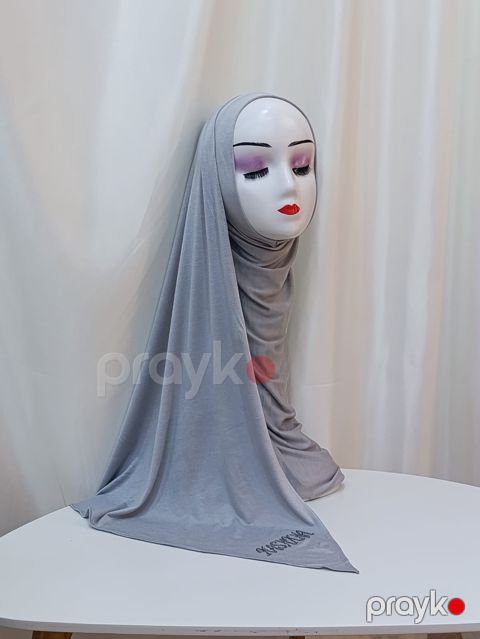 Хиджаб Kashkha, Хлопок, Серый, One size — Bakı