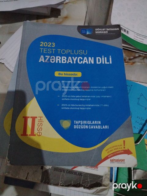 Azərbaycan dili Testlər 11-ci sinif, DİM, 2-ci hissə, 2023 il — Digah