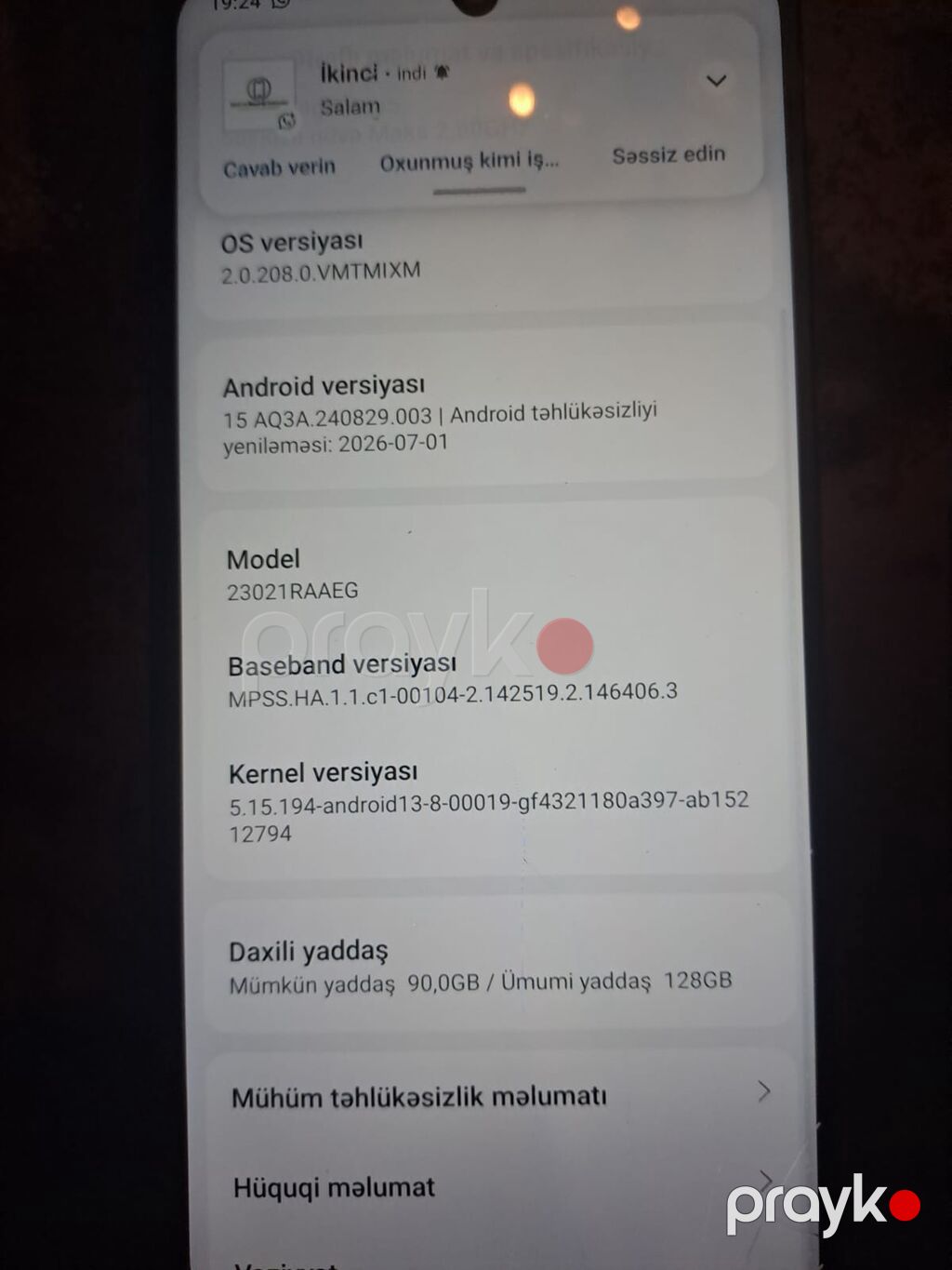 Redmi smartfon – mavi rəng Texniki göstəricilər: - Ekran: ön hissədə — Xiaomi, Bakı (7)