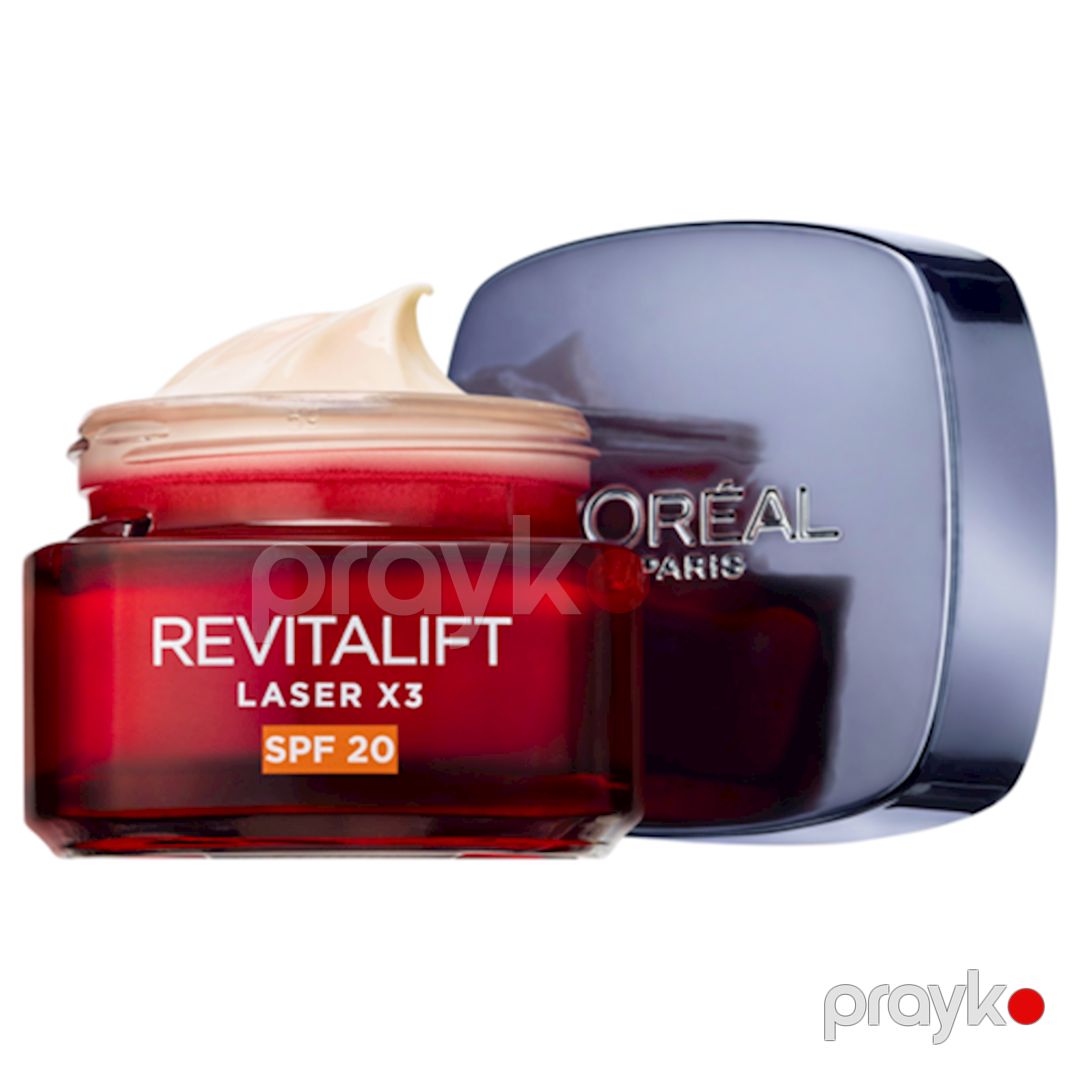 Üz kremi L'Oréal Paris Revitalift Lazer X3 Gündüz Regenerasiya SPF-20 — Mallar, Bakı (2)