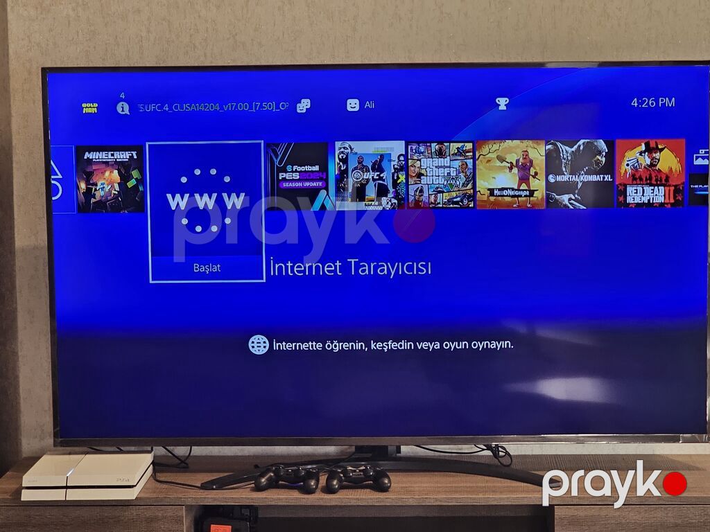 Satılır‼ Sony Playstation 4 _Praşifka_ model v 6.72 500 GB — Oyun konsolları, Bakı (6)