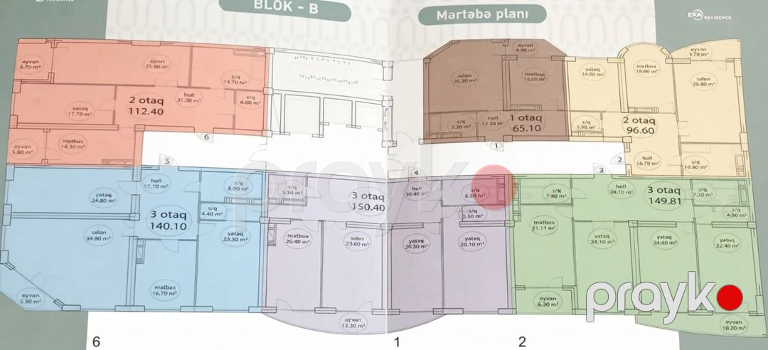 Satılır 2 otaqlı yeni tikili 112.4 m² — Mənzil, Bakı (9)