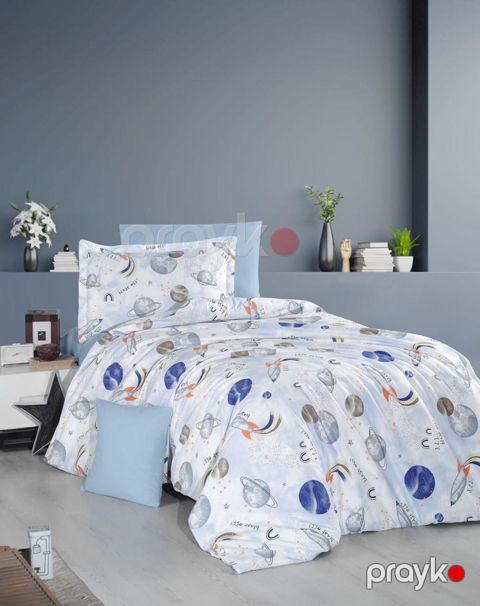 Uşaqlar üçün yataq dəsti First Home SHA-00002585, pambıq, bir yarım, mələfə 160х240 sm, yorğan üzü 160х220 sm, yastıq üzü 50х70 sm, 1 əd, rəngbərəng — Bakı