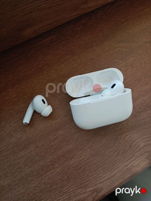Apple AirPods Pro (ağ) – simsiz qulaqlıq və şarj qutusu — Xırdalan