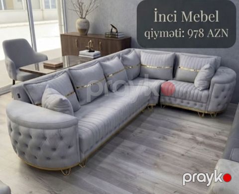 Künc divan, Yeni, Açılmayan, Bazasız, Parça, Şəhərdaxili pulsuz çatdırılma — Bakı
