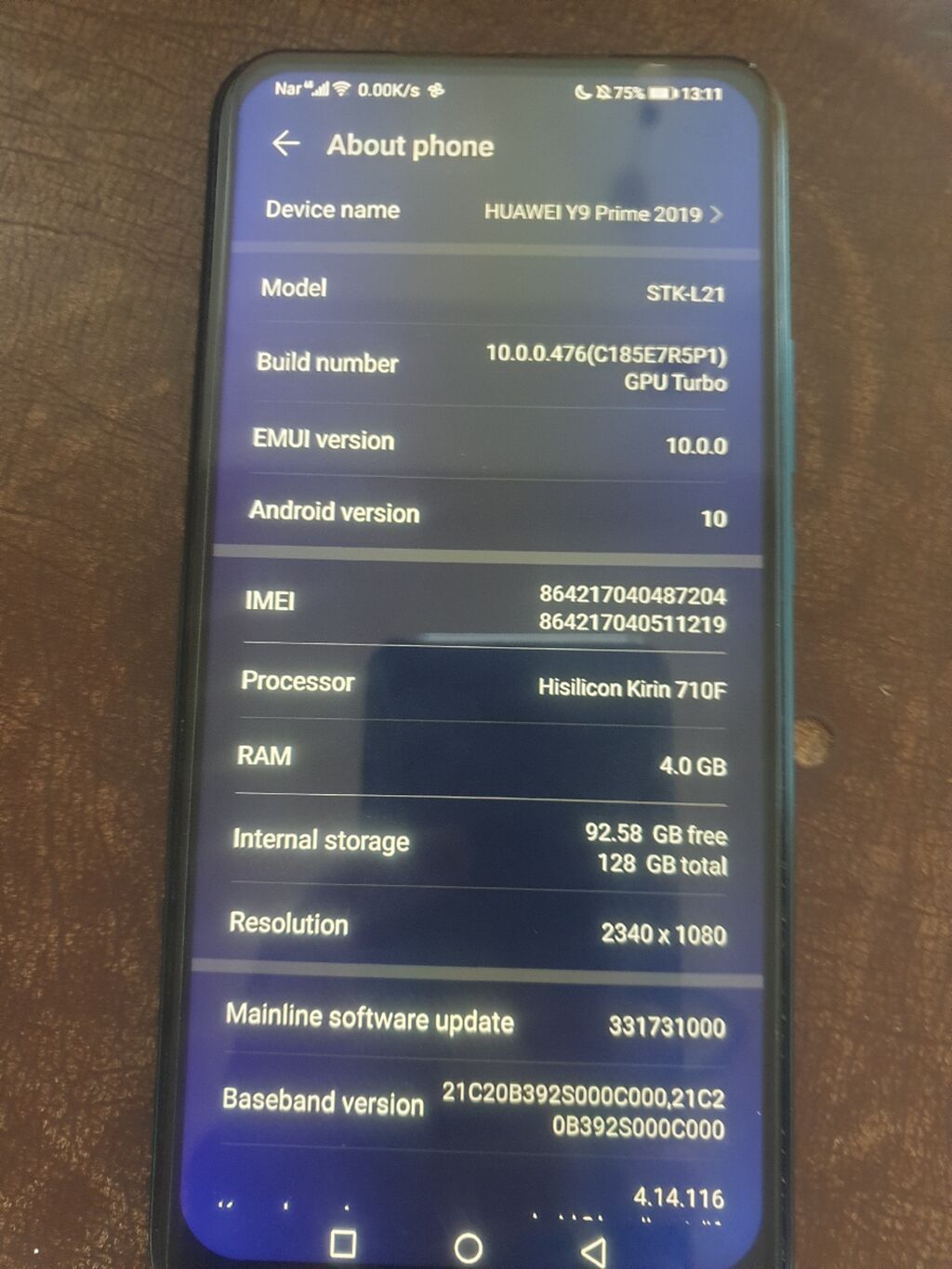 Huawei Y9 Prime, 128 GB, rəng - Yaşıl, Barmaq izi — Huawei, Bakı (3)