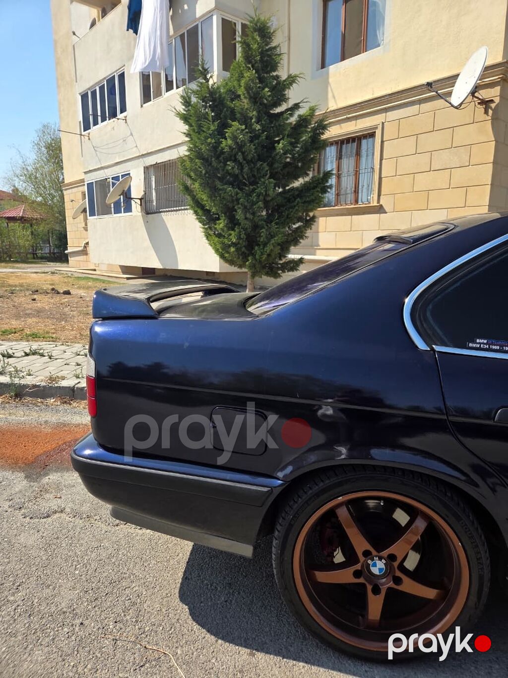 BMW E34 spoyler Schnitzer Fiberglass birebir kopiya — Kuzov hissələri, Sumqayıt (2)