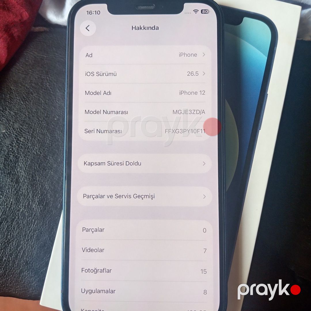 Apple iPhone 12 Blue 128GB/4GB — Smartfonlar, Bakı (6)