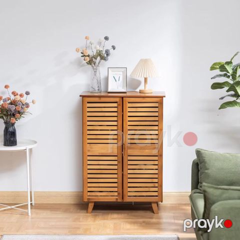Ayaqqabı üçün rəf, bambuk, qəhvəyi, 35.43x24.8x12.99 sm — Bakı