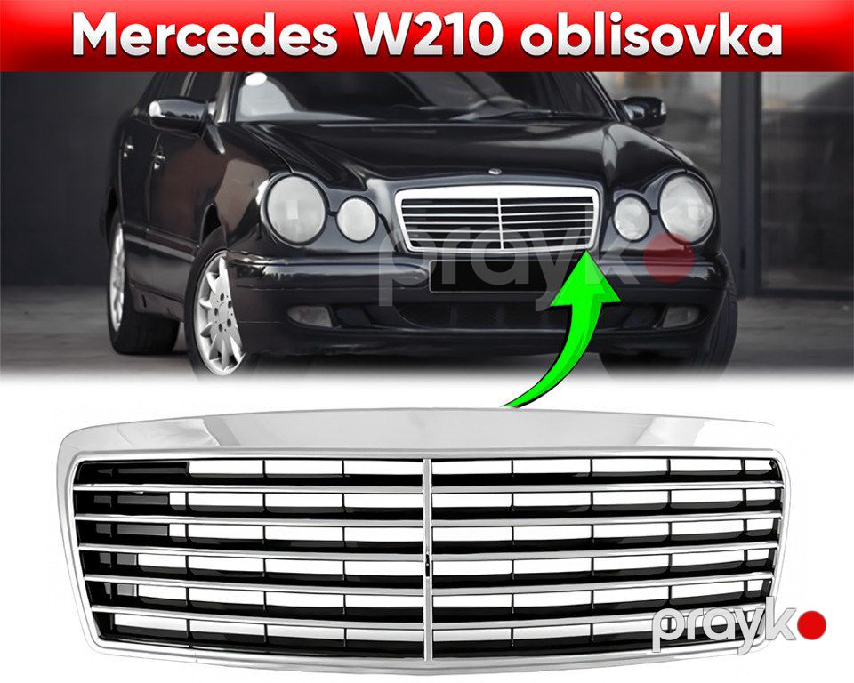 "Mercedes W210" radiator barmaqlığı — Ehtiyat hissələri və aksesuarlar, Bakı (6)