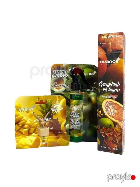 Ətirlər dəsti Tam hədiyyə 3-lü - Qreypfrut-Ekzotika-Ananas-2064 — Bakı