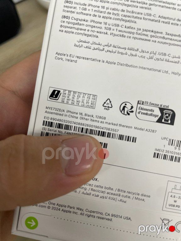 Apple iPhone 16 Black 128GB/8GB — Smartfonlar, Bakı (2)