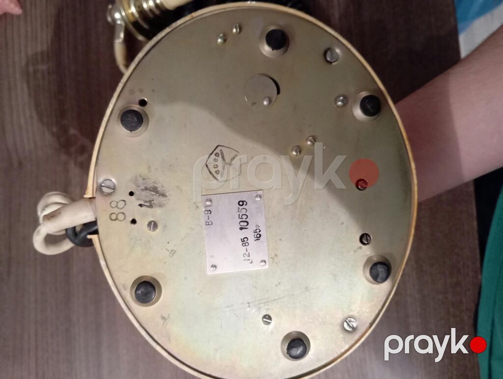 Orginal Retro diskli masa Telefonu - Korpus: parlaq qızılı rəngli — Kabel və radio telefonları, Bakı (5)