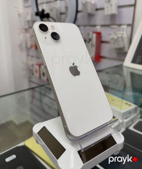 IPhone 13, 128 GB, Ağ, Zəmanət, Simsiz şarj, Face ID — Bakı