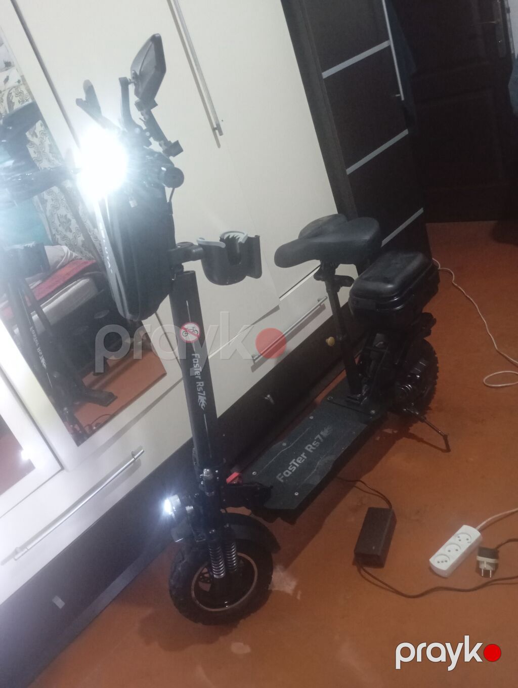 Elektrikli skuter – Foster Rs7 - Güclü ön ikiqat amortizatorlu asqı — Skuterlər, Digah (3)