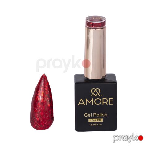 Dırnaqlar üçün gel-lak Amore 120, qırmızı, 12 ml — Bakı