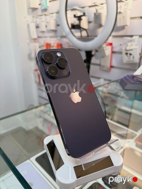 IPhone 14 Pro, 256 GB, Deep Purple, Zəmanət, Kredit, Simsiz şarj — Bakı