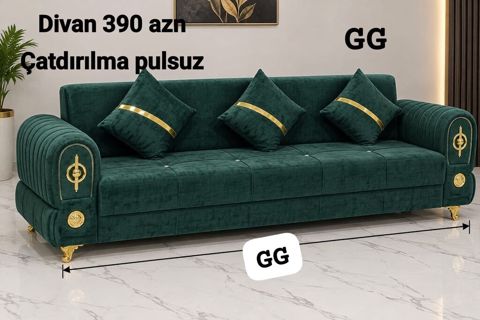 Divan, Parça, Bazalı, Açılan — Sofas
