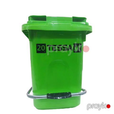 Zibil qabı Tessa, pedallı, açıq yaşıl, 20 l — Bakı
