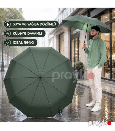 Çətir 2762319, yaşıl, poliester, avtomatik — Bakı