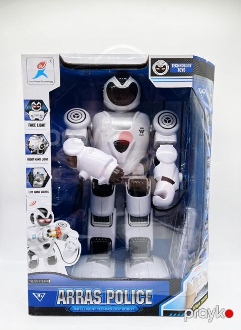 İnteraktiv oyuncaq robot, plastik, ağ/qara, 6 yaş — Bakı