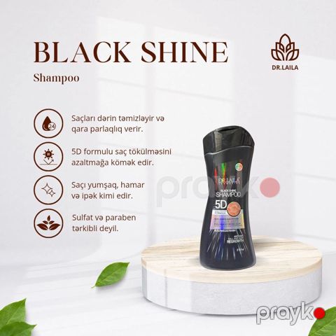 Şampun saçlar üçün Dr.Laila Black Shine 210 ml — Bakı