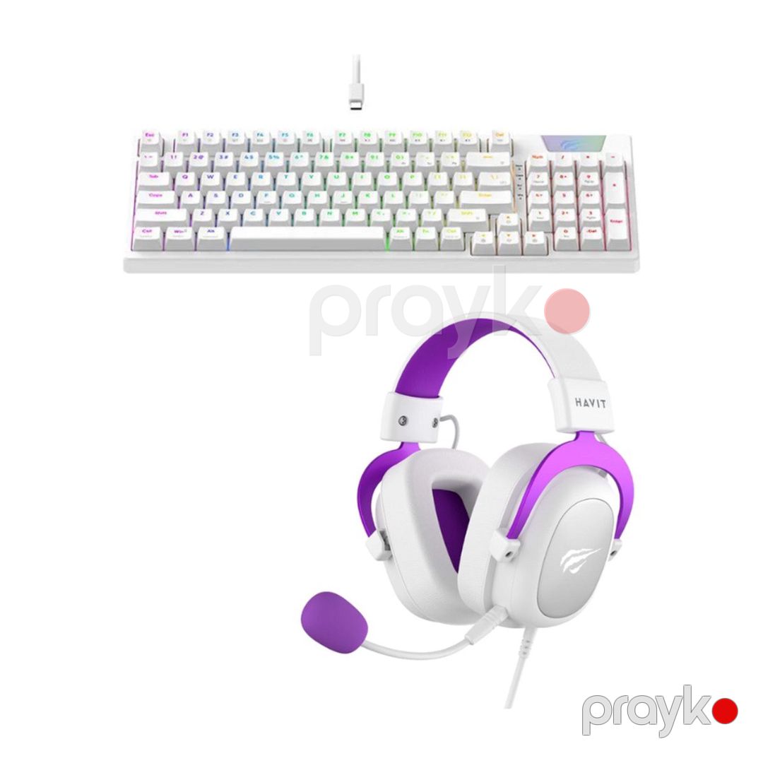 Havit kombo - Havit H2002D Qulaqlıq+Havit KB885L-RU Gaming Keyboard — Periferik cihazlar, Bakı (2)