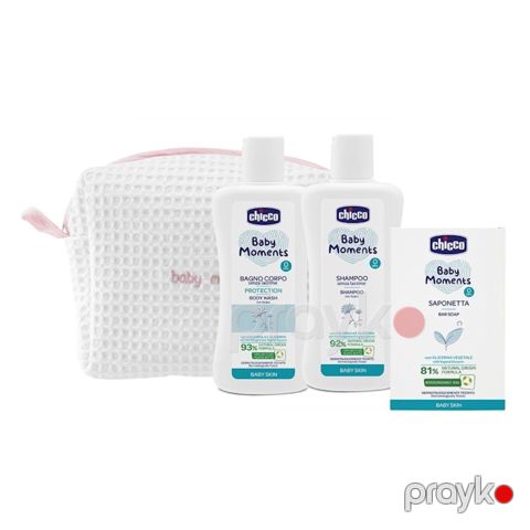 Uşaqlar üçün dəst Chicco Baby Moments çəhrayı — Bakı