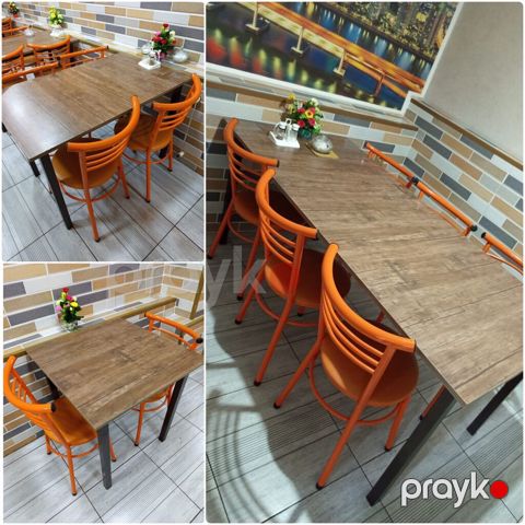 Kafe/Coffeeshop üçün masa və stullar satılır. Stul 35 ədəd var. 1i 25 — Digah