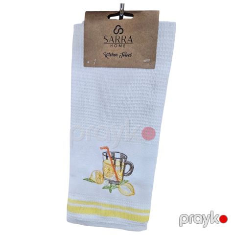 Mətbəx dəsmalı Sarra Home NE109, ikili, pambıq, ağ — Bakı