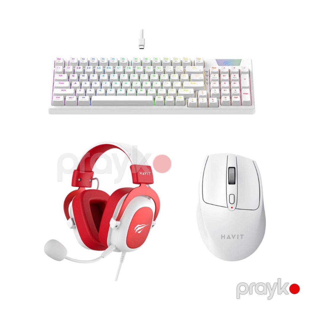 Havit H2002D Qulaqlıq + Havit KB885L-RU Keyboard + Havit MS61WB Mouse — Periferik cihazlar, Bakı (2)