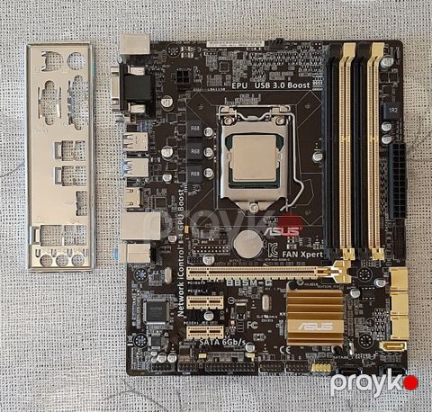 Bundle satılır - 110 AZN Ana plata Asus B85M-G CPU Intel — Bakı