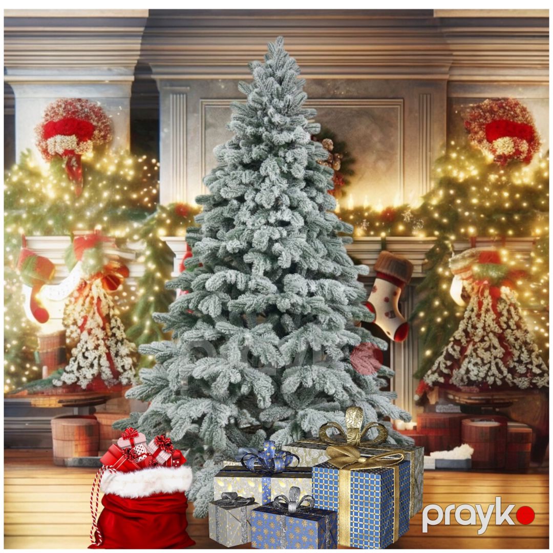 Döşəməüstü şam ağacı 263-RAX008-2884, 150 sm + LED çələng 20 m + Şam ağacı üçün oyuncaqlar 32 əd 5 sm Hədiyyə — Mallar, Bakı (2)