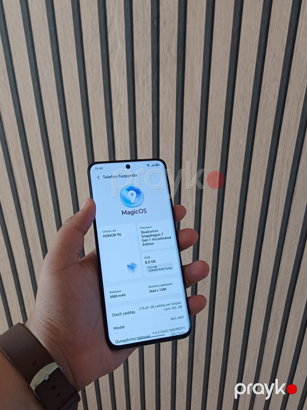 Honor 90, 256 GB, rəng - Qara, Zəmanət, Barmaq izi, Simsiz şarj — Honor, Bakı (4)