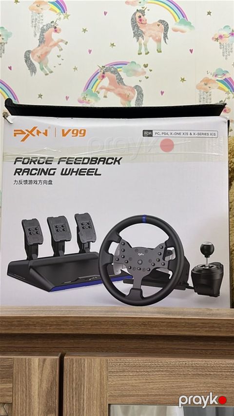 Satılır: PXN V99 dəsti (Force Feedback sükan, 3 pedalla blok və sürət — Bakı